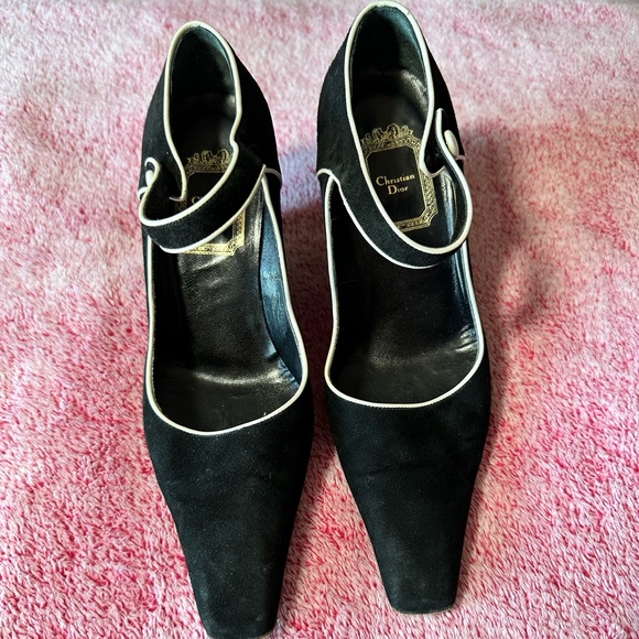 Dior Black and White Maryjane Wedges - Picture 2 of 9